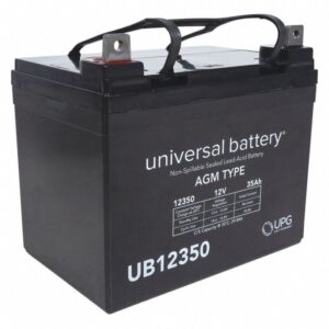 UPG UB12350 Generator Battery - 12 Volt, 35 Ah, AGM, Sealed