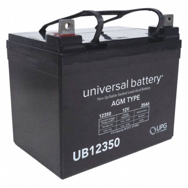 UPG UB12350 Generator Battery - 12 Volt, 35 Ah, AGM, Sealed