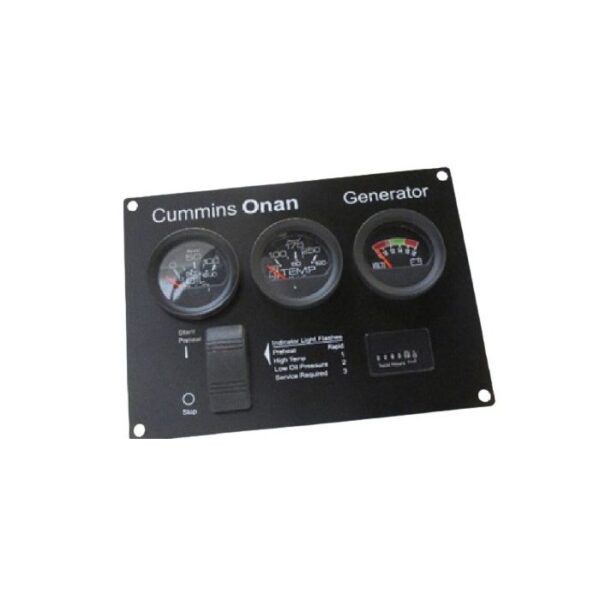 Cummins Onan Generator Accessory - 0300-5026, Remote Gauge Panel for HDKAL/HDKAG Generators