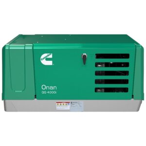 Cummins Onan QG 4000i EFI RV Gasoline Generator - 4.0HGLBA-8306, 4 kW Prime, Single-Phase, 120 Volt, Air-Cooled, EVAP
