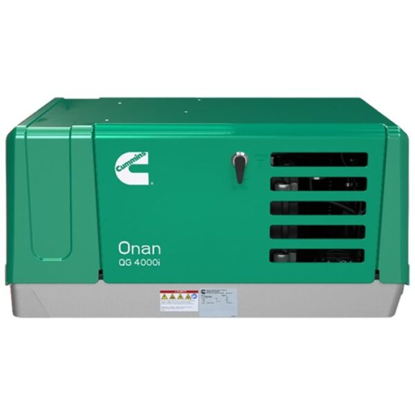 Cummins Onan QG 4000i EFI RV Gasoline Generator - 4.0HGLBA-8306, 4 kW Prime, Single-Phase, 120 Volt, Air-Cooled, EVAP
