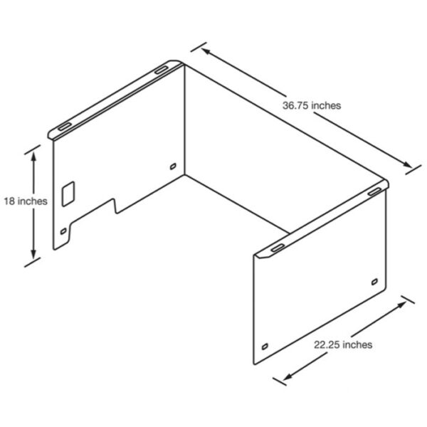 Cummins Onan Generator Accessory - 026-00474, Under Floor Mounting Tray For HGJA Series Generators