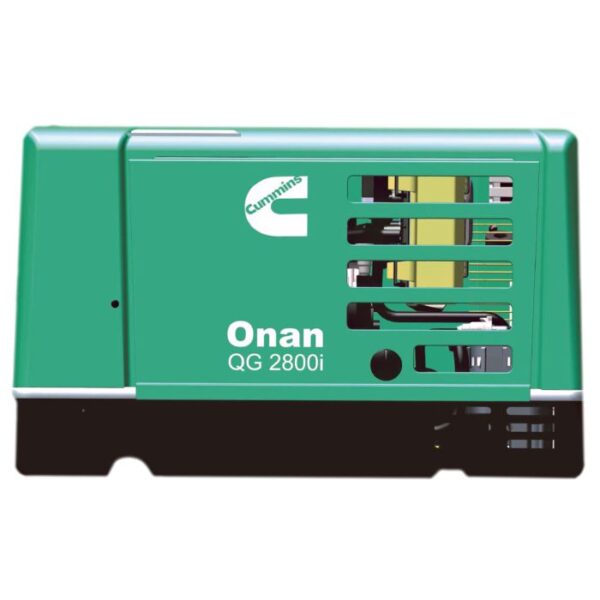 Cummins Onan QG 2800i RV Gasoline Generator - 2.8HGLAA-8311, 2.8 kW Prime, Single-Phase, 120 Volt, Air-Cooled, EVAP