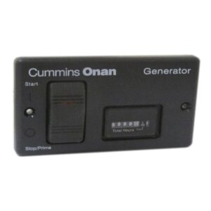 Cummins Onan Generator Accessory - 0300-5332, Start/Stop Switch And Analog Hourmeter Panel For Gasoline And LP RV Generators