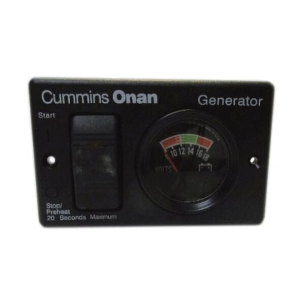 Cummins Onan Generator Accessory - 0300-4941, Start/Stop Switch And DC Voltmeter Panel For Standard Diesel Generators