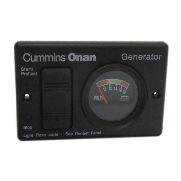 Cummins Onan Generator Accessory - 0300-4944, Start/Stop Switch And DC Voltmeter Panel For Quiet Diesel Generators