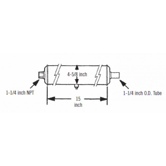 Cummins Onan Generator Accessory - 0155-2068, USDA Forest Service Approved Spark Arrestor Muffler - Image 3