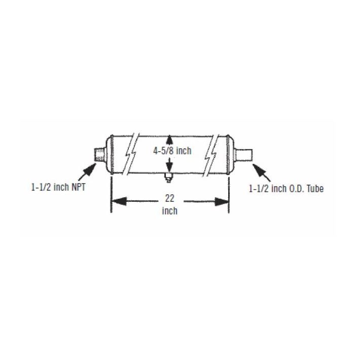 Cummins Onan Generator Accessory - 0155-2262, USDA Forest Service Approved Spark Arrestor Muffler - Image 3