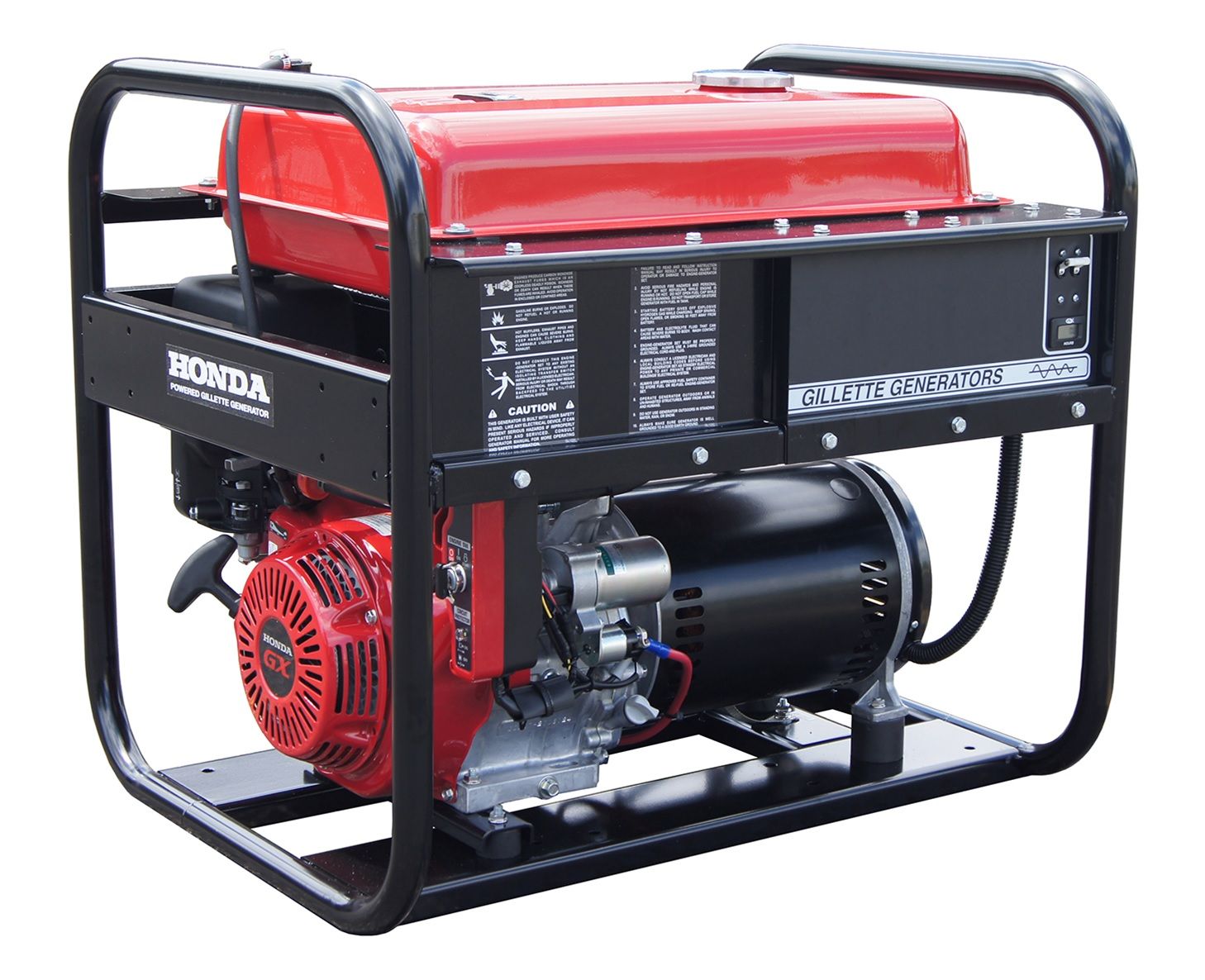 Gillette Portable 3-Phase Generator - GPE-75EH-3-4, 5500 Watts, 277/480 Volt, 13 HP, Honda - Image 2