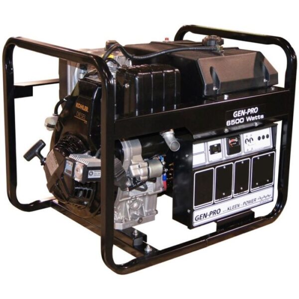 Gillette Portable Diesel Generator - GPED-65EK-3-3, 5 kW, 8 HP Kohler, 3-Phase, 139/240 Volt