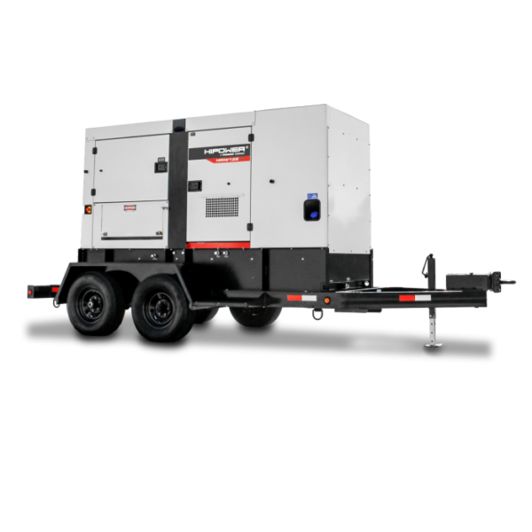 HIPOWER Diesel Generator - HRIW-125-T4F, 110 kW Standby, 100 kW Prime, Switchable Phase & Voltage, Tier 4 Final, 169 HP Isuzu, Skid-Mounted or Towable