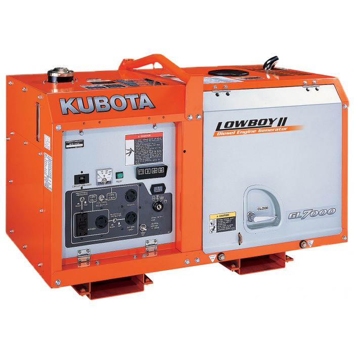 Kubota Lowboy II Diesel Generator - GL7000, 7 kW Standby, 6.5 kW Prime, Single-Phase, 120-240 Volt, Liquid-Cooled, Enclosed - Image 3