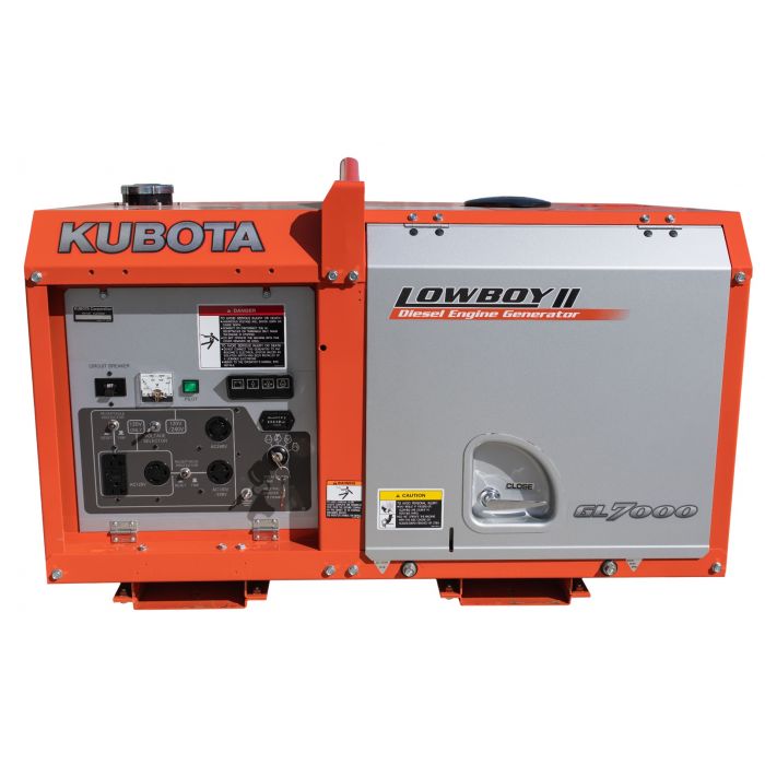 Kubota Lowboy II Diesel Generator - GL7000, 7 kW Standby, 6.5 kW Prime, Single-Phase, 120-240 Volt, Liquid-Cooled, Enclosed - Image 5