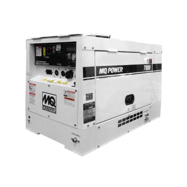 Multiquip WhisperWatt Silent Diesel Generator - DA7000SSA3, 6 kW Prime, 7kW Standby, 12.5 HP, Single-Side Service