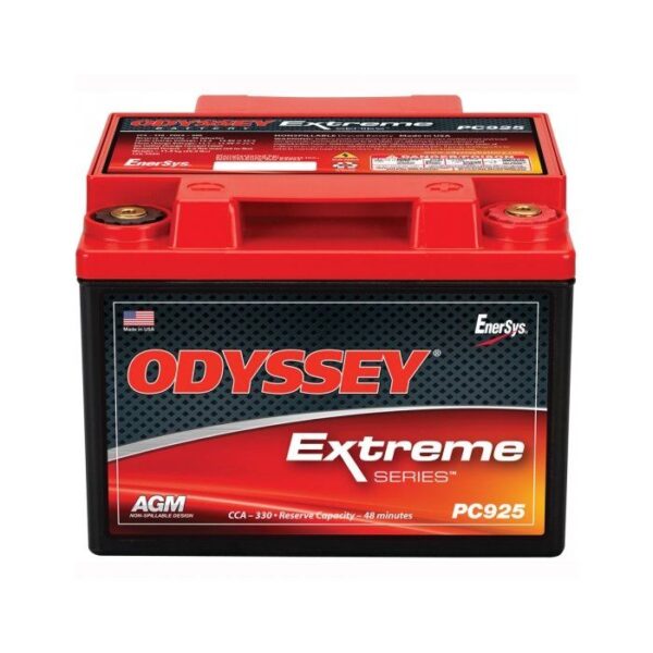 Odyssey Extreme Series Generator Battery - PC925, 12 Volt, 28 Ah, 330 CCA, AGM, Sealed, M6 SS Studs