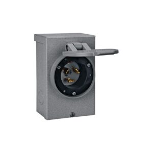 Reliance Controls Power Inlet Box - 50 Amp, Raintight, Metal