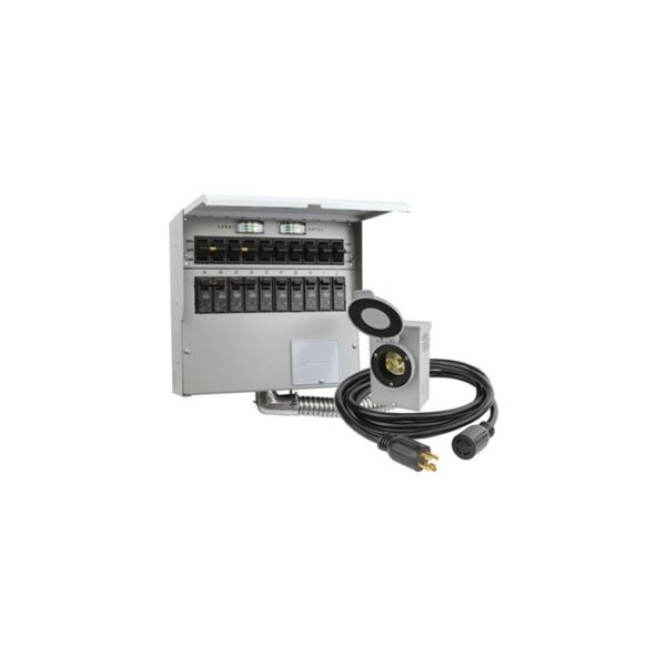 Reliance Manual Transfer Switch - 30 Amp, 10 Circuit, Pre-Wired