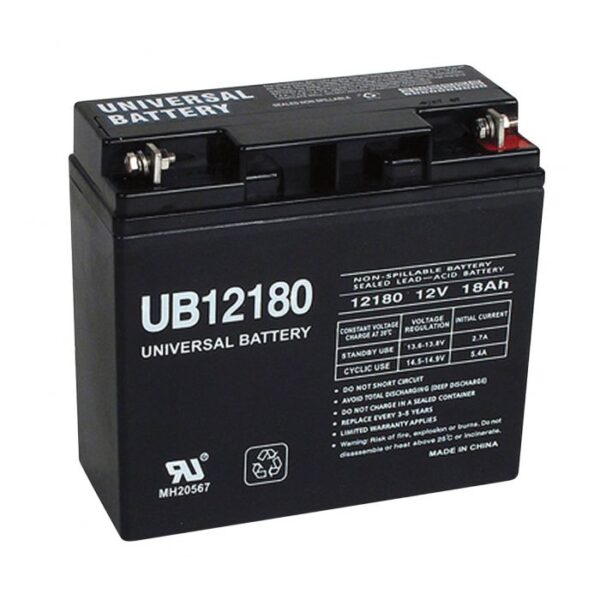 UPG UB12180 Generator Battery - 12 Volt, 18 Ah, AGM, Sealed