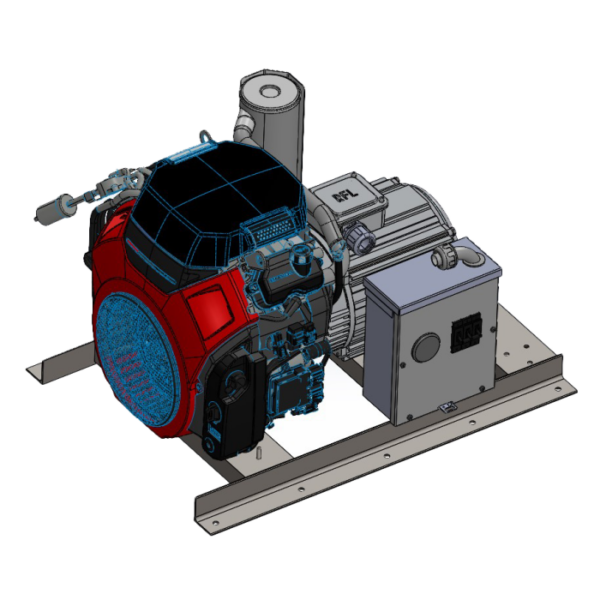Wildcat Vehicle Mounted Generator - RE0153240GP, 15 kW, Gasoline, Honda, 3-Phase, 120/240 Volts