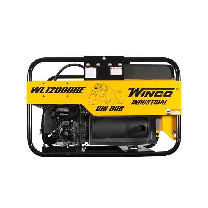 Winco Portable Generator - WL12000HE-18/A, 10800 Watt, 20 HP Honda, 3-Phase, 277/480 Volt