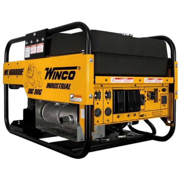 Winco Portable Generator - WL16000HE, 14000 Watts, 24.8 HP Honda