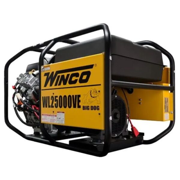 Winco Big Dog Industrial Portable Generator - WL25000VE/B, 20 kW, Electric Start, 2 ea. 50 AMP Receptacles